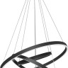 MOD058PL-L100BK MAYTONI Rim подвесная светодиодная люстра 3 кольца, черная, 107W, 3000-4000K