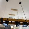 551-703-05 VELANTE подвесной светильник из дерева, E27*5*40W, 120см