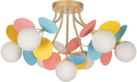 A1369PL-7MD ARTE LAMP потолочная люстра Peacock G9*7*40W, белый, золото, разноцветный