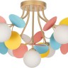 A1369PL-7MD ARTE LAMP потолочная люстра Peacock G9*7*40W, белый, золото, разноцветный