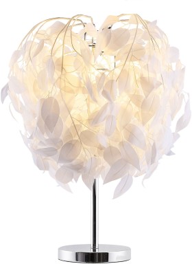 LSP-0681 Lussole Idaho Белая настольная лампа Листья, E27*1*40W