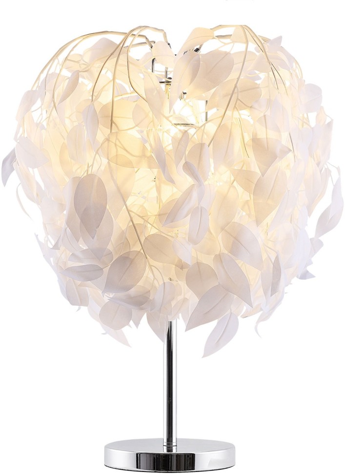 LSP-0681 Lussole Idaho Белая настольная лампа Листья, E27*1*40W