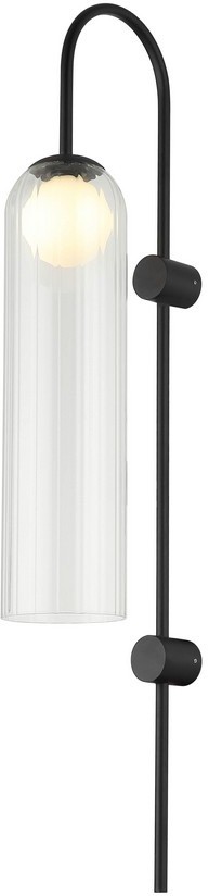 APL.325.11.01 APLOYT настенный светильник Arian, черный, прозрачный, белый