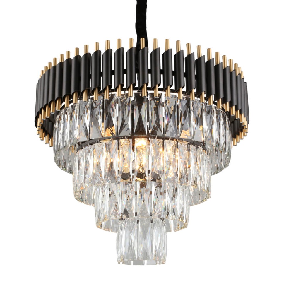 OML-69803-08 OMNILUX подвесная люстра Corleone хрусталь, 54см, E14*8*40W