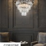 OML-69803-08 OMNILUX подвесная люстра Corleone хрусталь, 54см, E14*8*40W