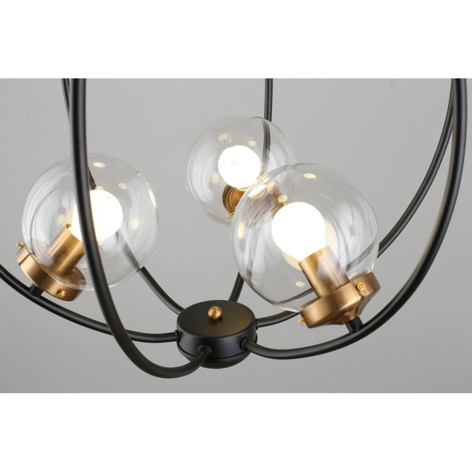 OML-94503-06 OMNILUX подвесной светильник Serrano, черный, E14*6*5W