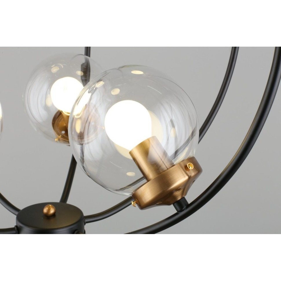 OML-94503-06 OMNILUX подвесной светильник Serrano, черный, E14*6*5W