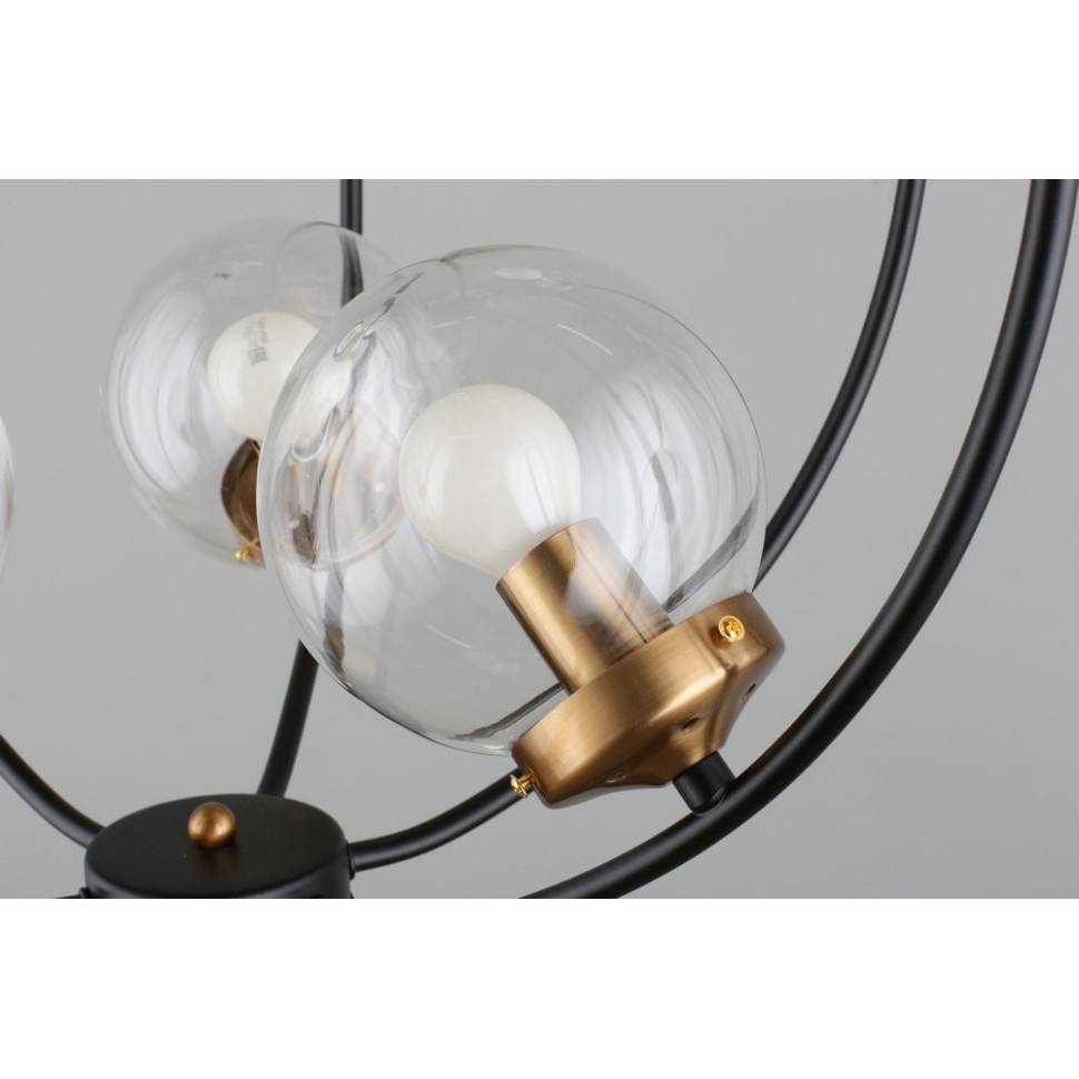 OML-94503-06 OMNILUX подвесной светильник Serrano, черный, E14*6*5W