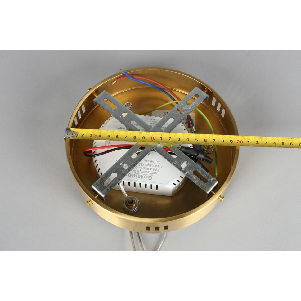 APL.049.03.115 Aployt Armel подвесной светодиодный светильник 3 кольца, 80/60/40см, 115W 4000K 6325Lm, латунь