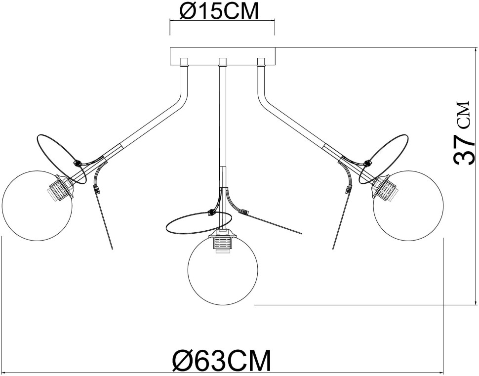 A1369PL-7SG ARTE LAMP потолочная люстра Peacock G9*7*40W, белый, золото