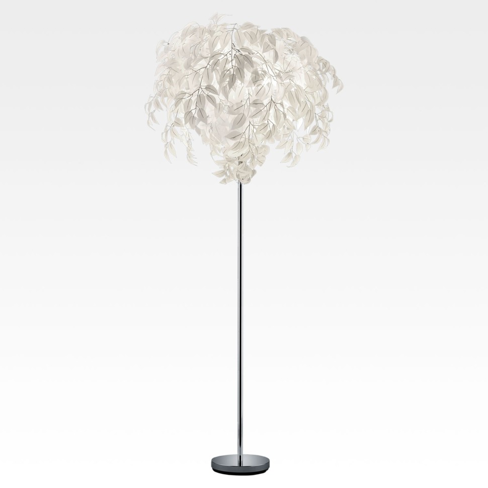 LSP-0575 Lussole Idaho Торшер Листья, E27*3*40W, белый, хром
