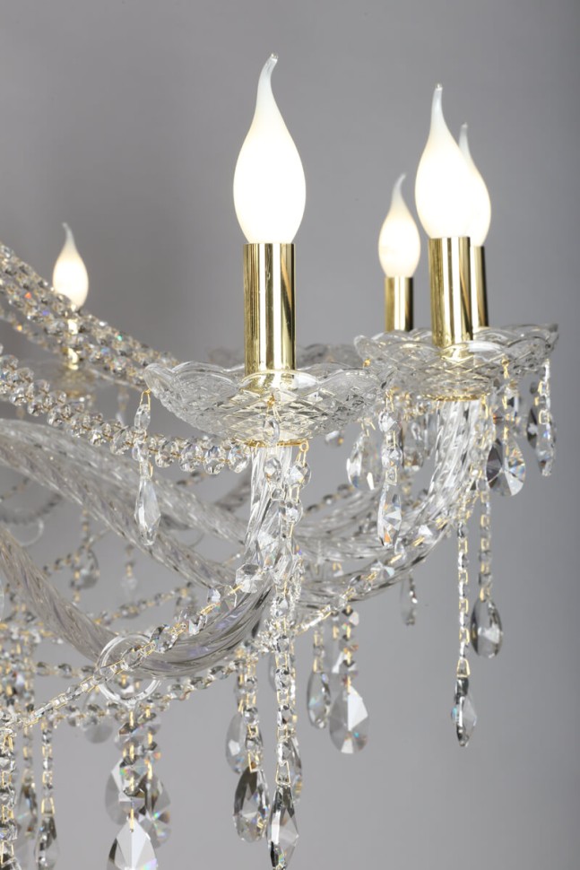 OML-70003-16 OMNILUX хрустальная подвесная люстра Aglientu, 120см диаметр, E14*16*40W