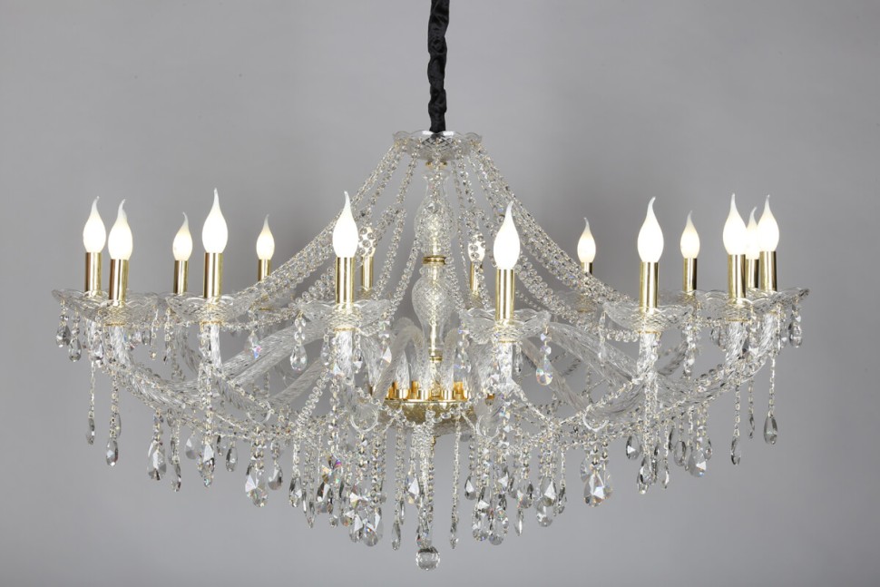 OML-70003-16 OMNILUX хрустальная подвесная люстра Aglientu, 120см диаметр, E14*16*40W