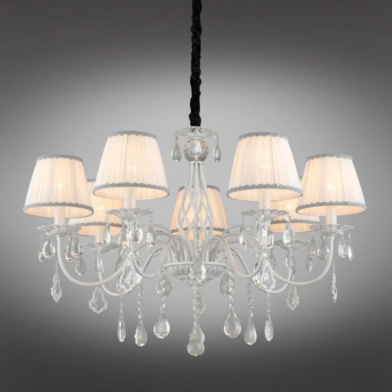 OML-60813-07 Omnilux Подвесная люстра Cremona, белая с серебром