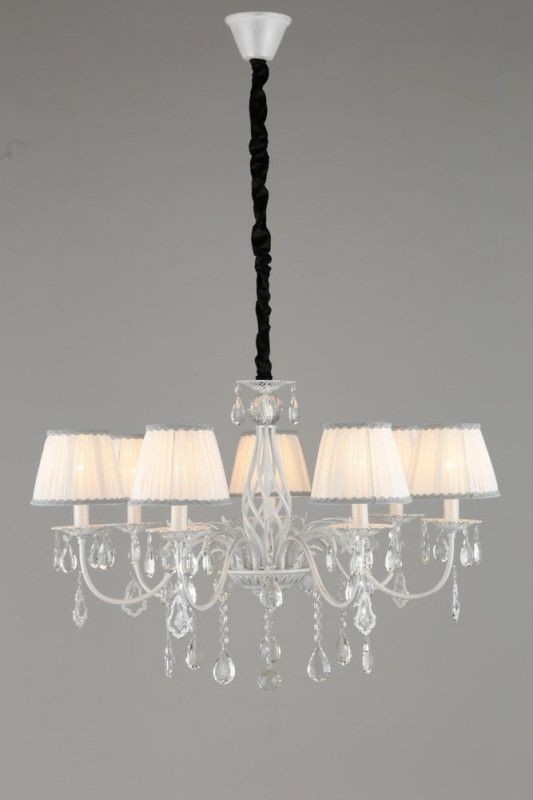 OML-60813-07 Omnilux Подвесная люстра Cremona, белая с серебром