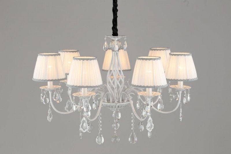 OML-60813-07 Omnilux Подвесная люстра Cremona, белая с серебром