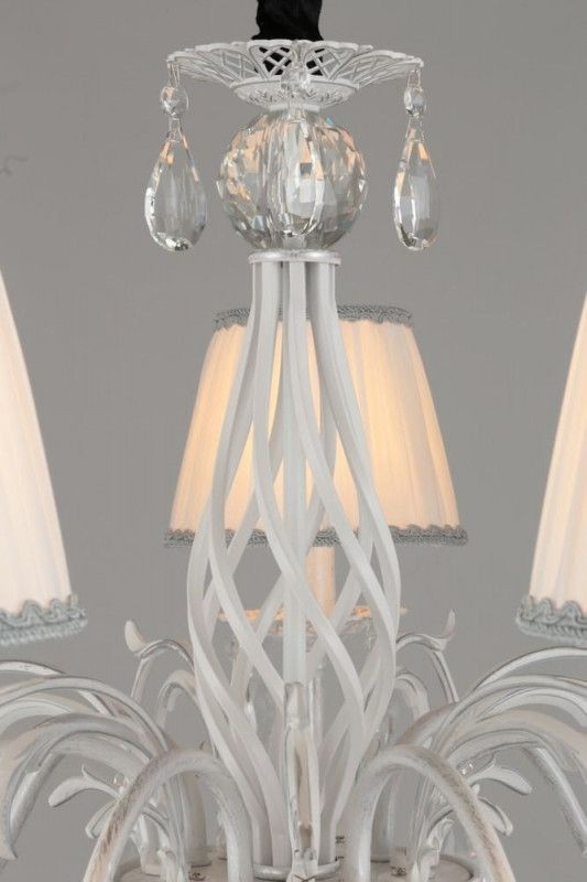 OML-60813-07 Omnilux Подвесная люстра Cremona, белая с серебром