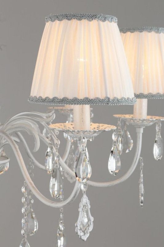 OML-60813-07 Omnilux Подвесная люстра Cremona, белая с серебром