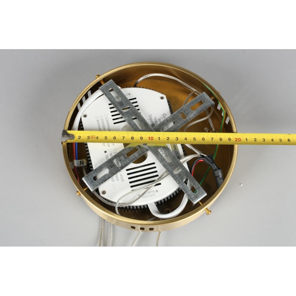 APL.049.03.175 Aployt Armel подвесной светодиодный светильник 4 кольца, 100/80/60/40см, 175W 4000K 9625Lm, латунь