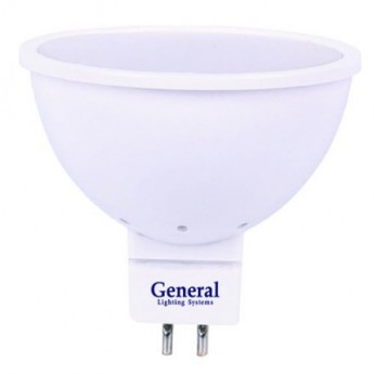 632500 GENERAL светодиодная лампа GU5.3 MR16 нейтральный свет 5Вт (=35Вт)