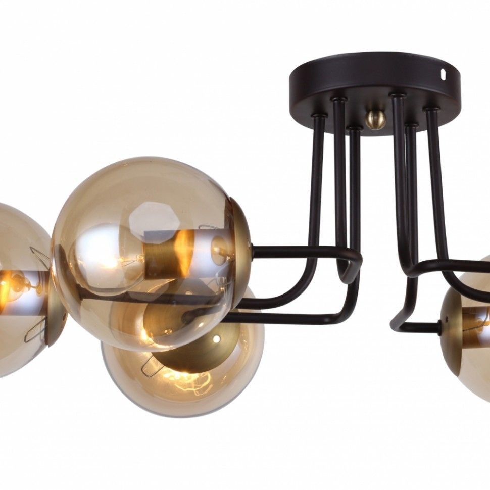 2344-6U F-PROMO потолочная люстра Modestus, коричневый, Е14*6