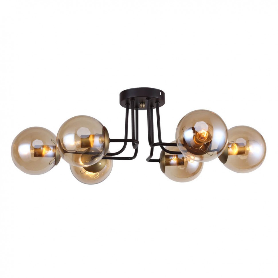 2344-6U F-PROMO потолочная люстра Modestus, коричневый, Е14*6