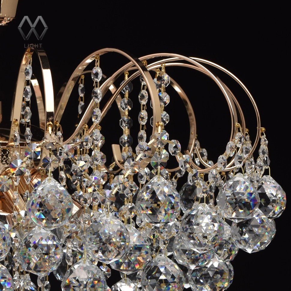232016708 MW-Light Люстра потолочная хрустальная Жемчуг