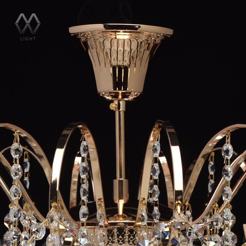 232016708 MW-Light Люстра потолочная хрустальная Жемчуг