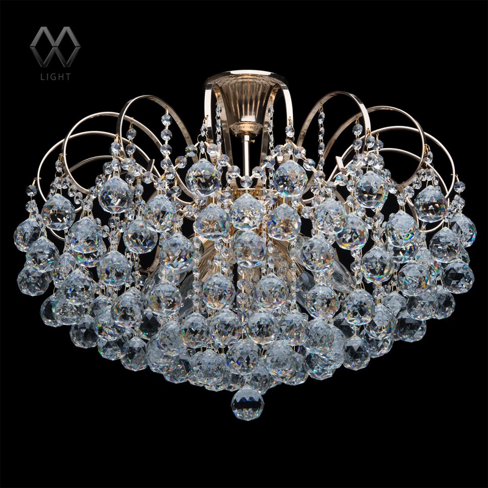 232016708 MW-Light Люстра потолочная хрустальная Жемчуг