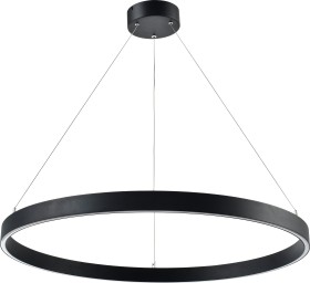 748037 LIGHTSTAR Saturno черная светодиодная подвесная люстра 80см, 48W, 3000-6000K