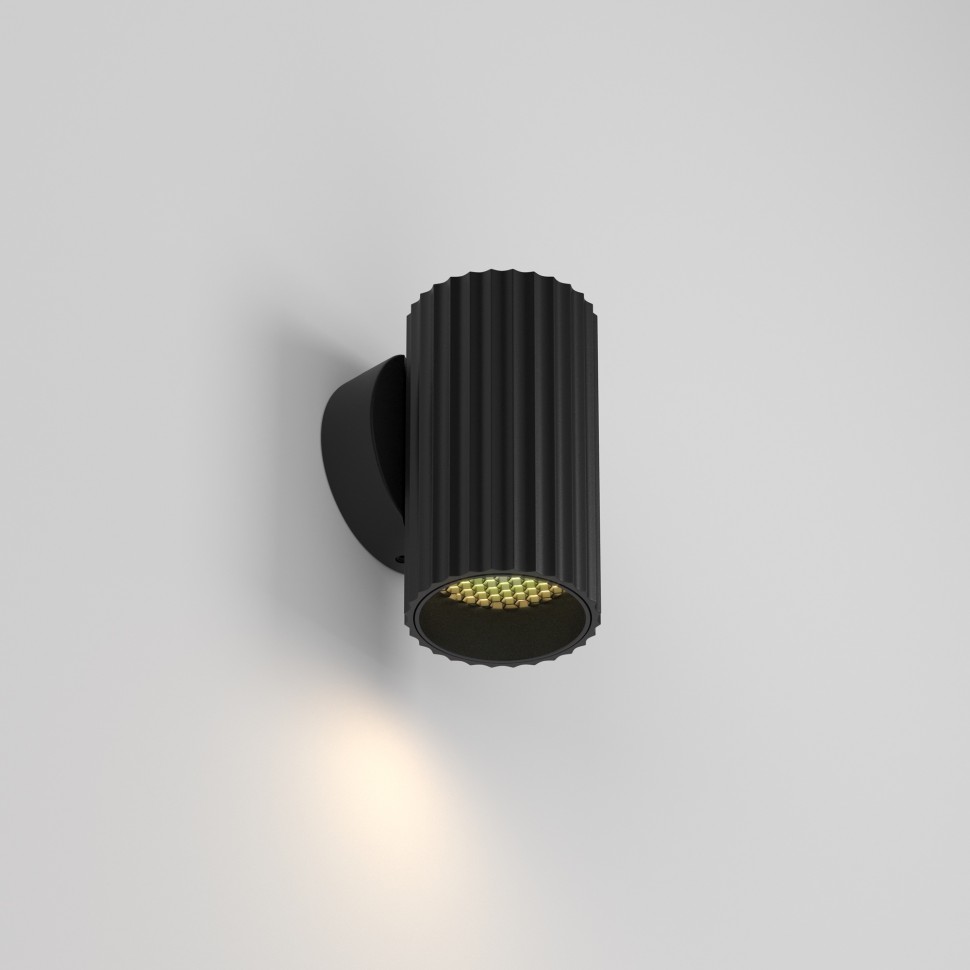 C106WL-01-GU10-B MAYTONI черный настенный светильник Calipso