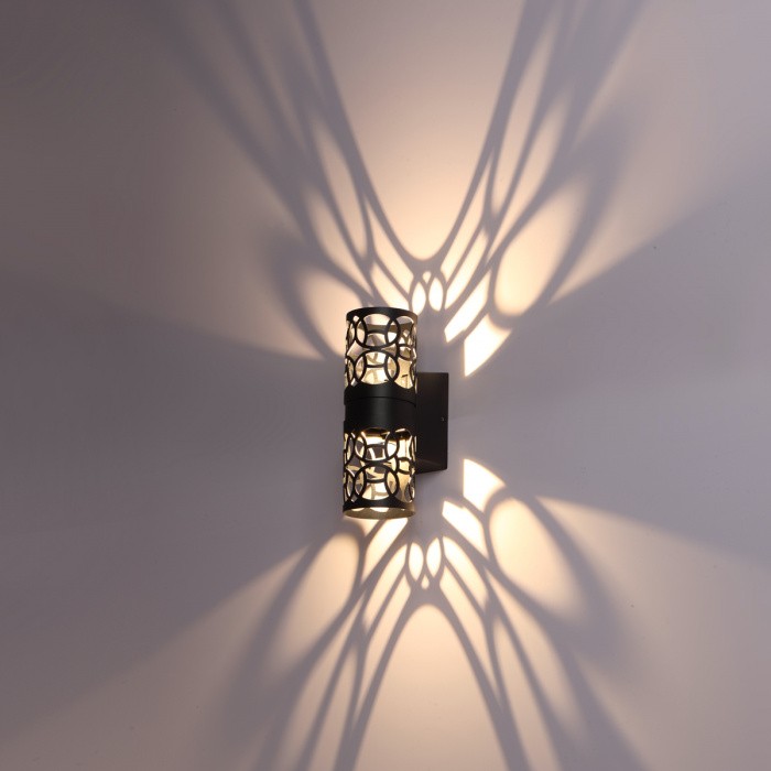 359537 NOVOTECH STREET NETZ черный уличный настенный светодиодный светильник IP65, 2*5W, 3000К