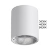 7139/12CL ODEON LIGHT HIGHTECH Белый накладной светодиодный светильник BRIM, 12W, 960Лм, 3000K/4000K/6000K, угол рассеивания 36°