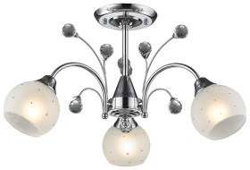 707-107-03 VELANTE потолочная люстра, хром, E27*3*60W, 59см диаметр