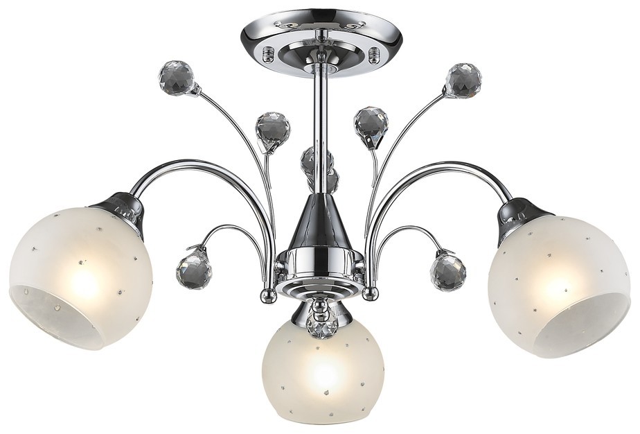 707-107-03 VELANTE потолочная люстра, хром, E27*3*60W, 59см диаметр