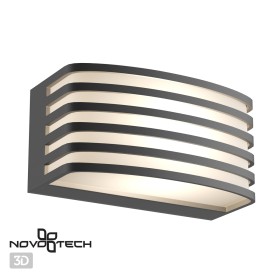 370638 NOVOTECH STREET темно-серый уличный фасадный светильник ZEBRA, IP54, E27*1*20W