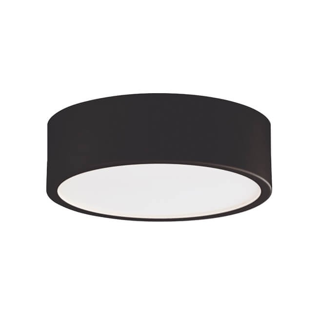 M04-525-125 black 3000K MEGALIGHT черный накладной светодиодный светильник 12W теплый свет, 960Lm