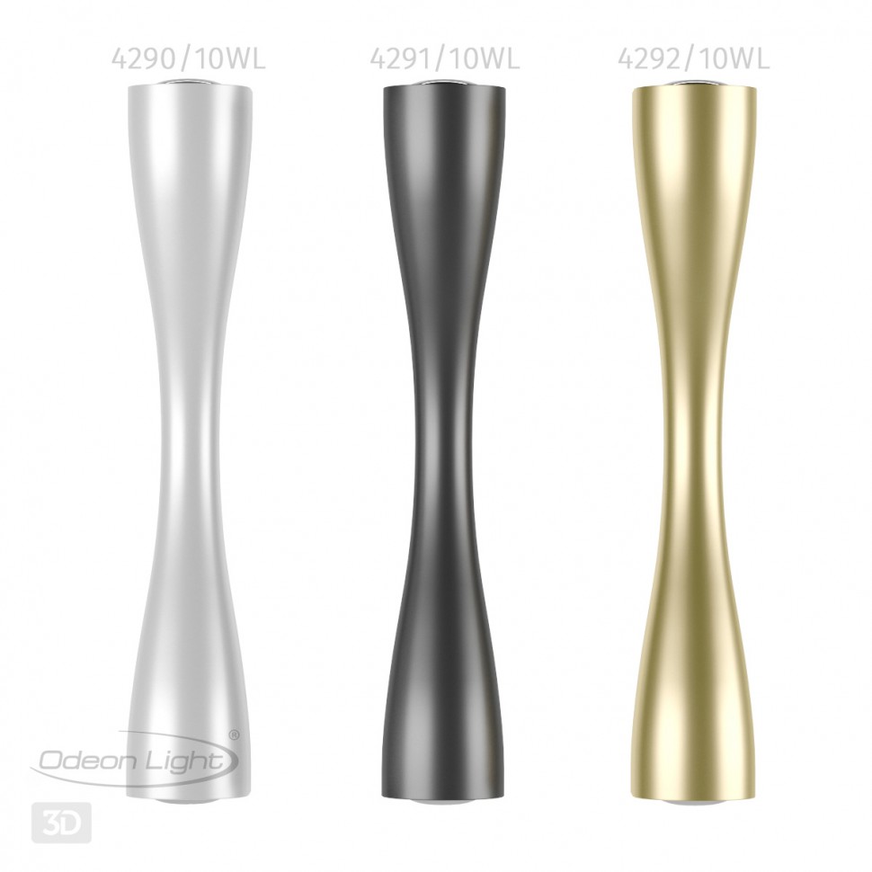 4290/10WL Odeon Light белая настенная LED подсветка ANIKA, 10W, 3000K