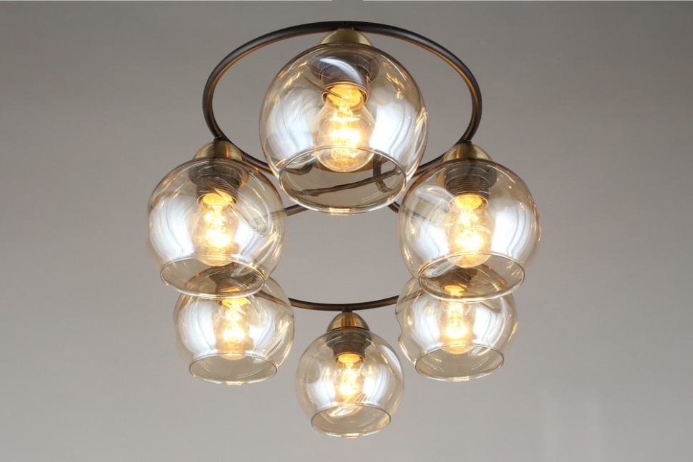 OML-95007-06 OMNILUX потолочный светильник Carini, E27*6*40W