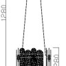 FR5141PL-05BS FREYA подвесная люстра Deserto, G9*5*35W