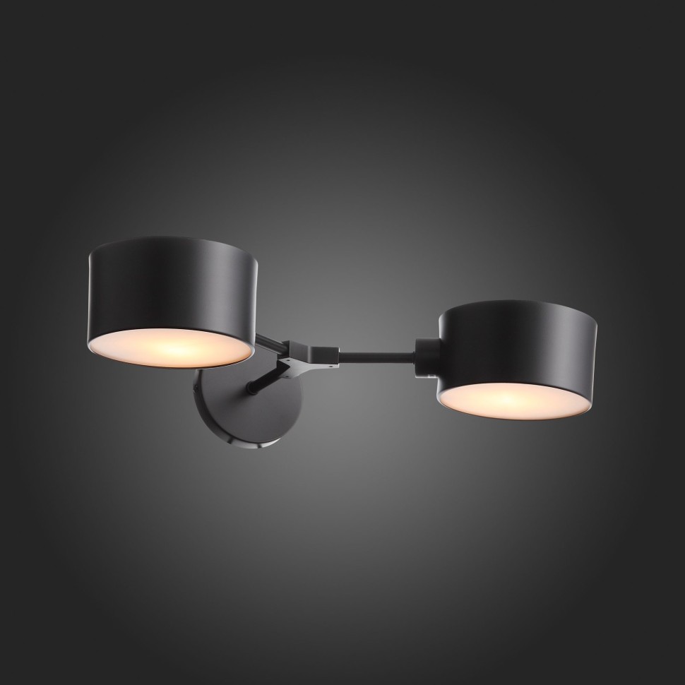 SLE183401-02 EVOLUCE черное бра Gimento, E14*2*40W