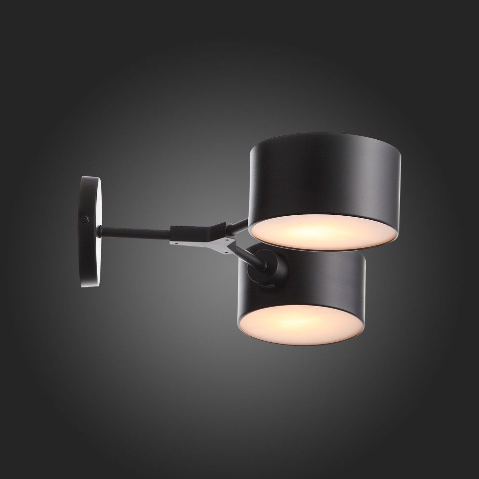 SLE183401-02 EVOLUCE черное бра Gimento, E14*2*40W