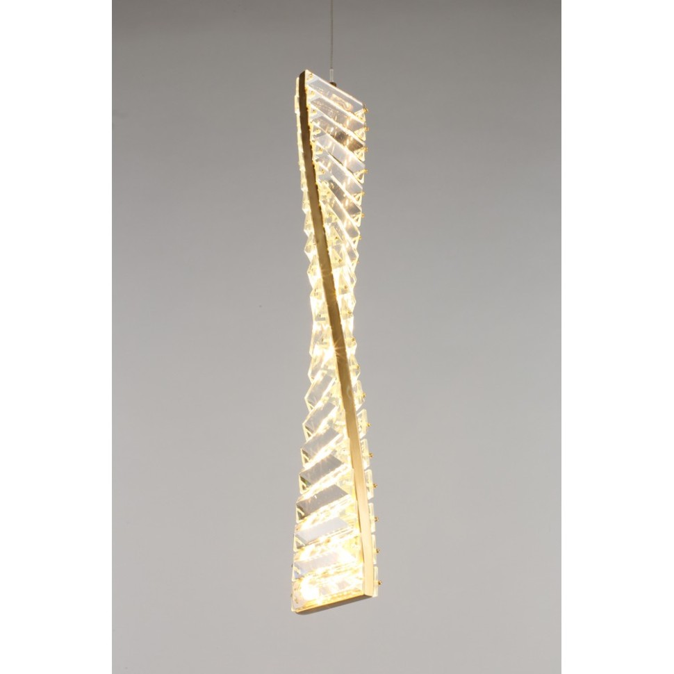 APL.045.06.10 Aployt подвесной светодиодный светильник Olimp, хрусталь, бронза, 10W, 3000K