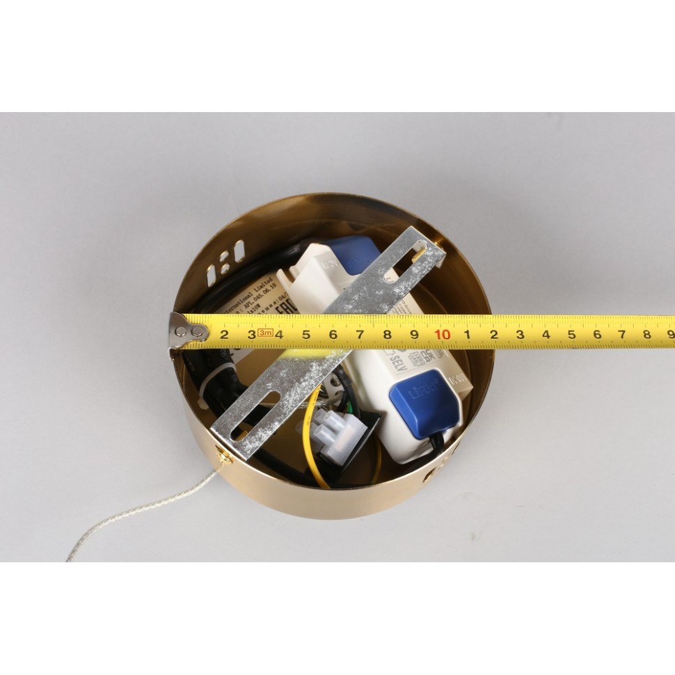 APL.045.06.10 Aployt подвесной светодиодный светильник Olimp, хрусталь, бронза, 10W, 3000K