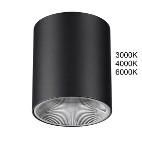 7138/12CL ODEON LIGHT HIGHTECH Черный накладной светодиодный светильник BRIM, 12W, 960Лм, 3000K/4000K/6000K, угол рассеивания 36°