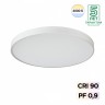 7757/92L SONEX MITRA Белый накладной/подвесной светодиодный светильник QUASAR - 2й свет LED (80W+12W) 4000K+4000K, металл/акрил, 80см диаметр