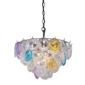V5315-2/10 Vitaluce Подвесная разноцветная люстра E14*10*40W, 52см диаметр