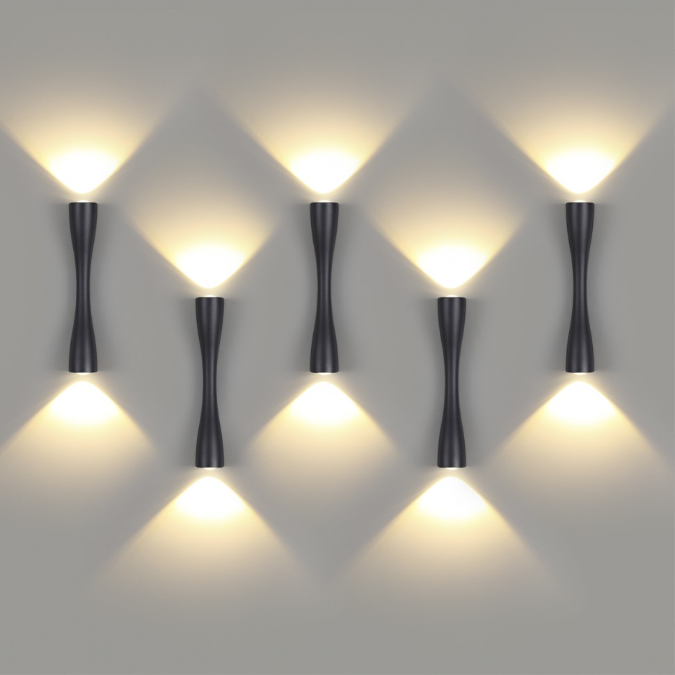 4291/10WL Odeon Light черная настенная LED подсветка ANIKA, 10W, 3000K