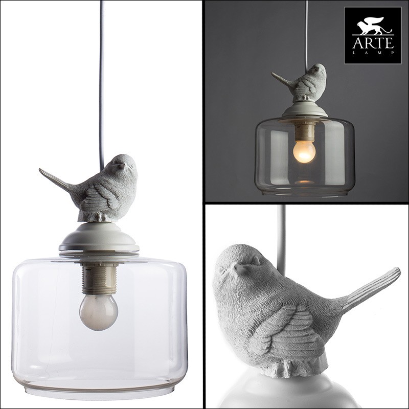 A8029SP-1WH Arte Lamp Подвесной светильник с птицей