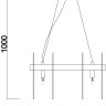 FR5141PL-08BS1 FREYA подвесная люстра Deserto, G9*8*35W, 40см